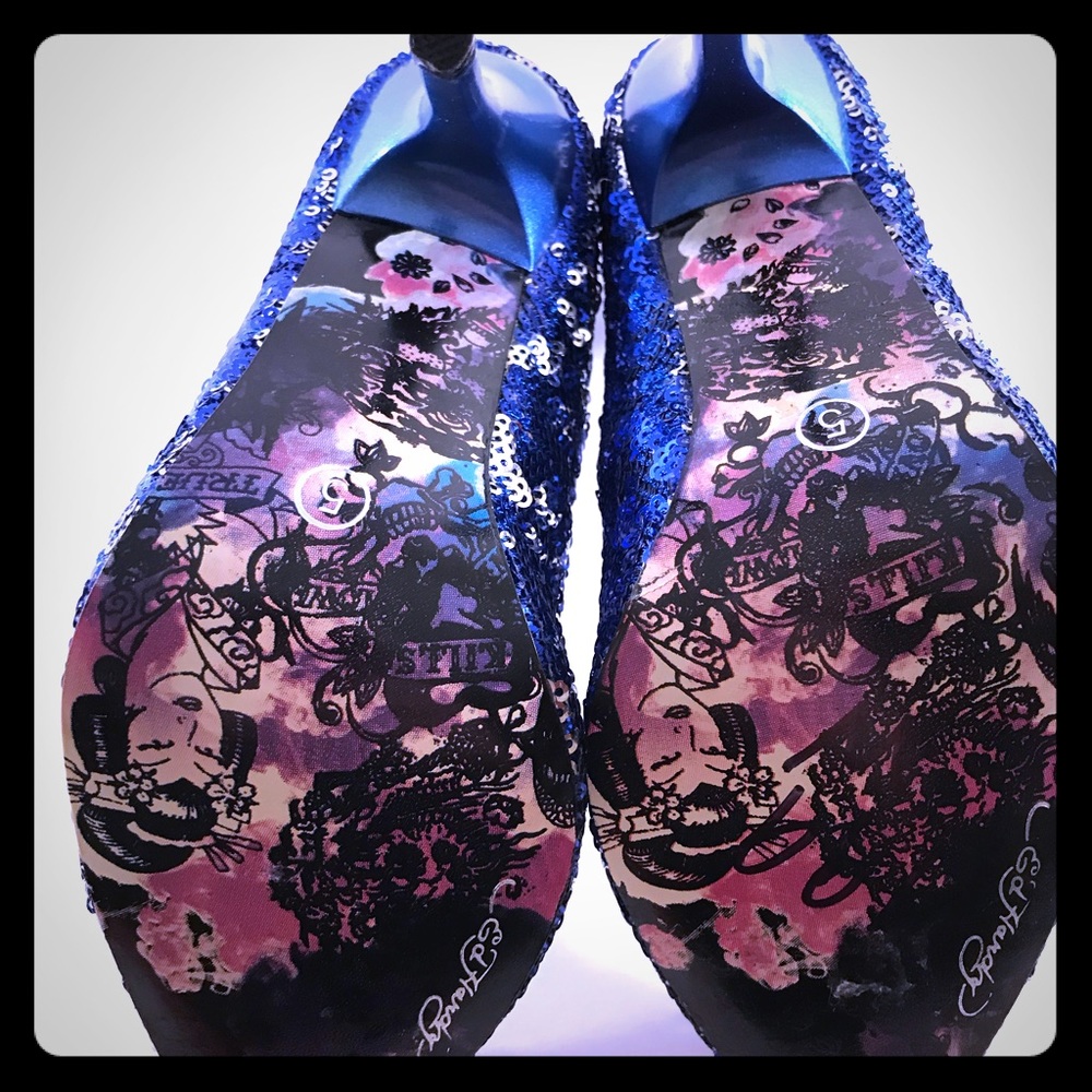 Ed Hardy Glam Heels Size 5